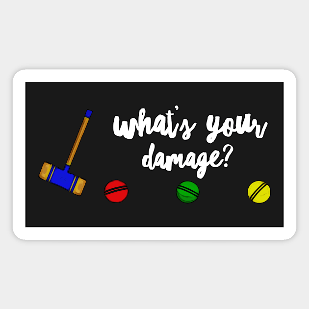 What’s Your Damage? Magnet by JasonLloyd